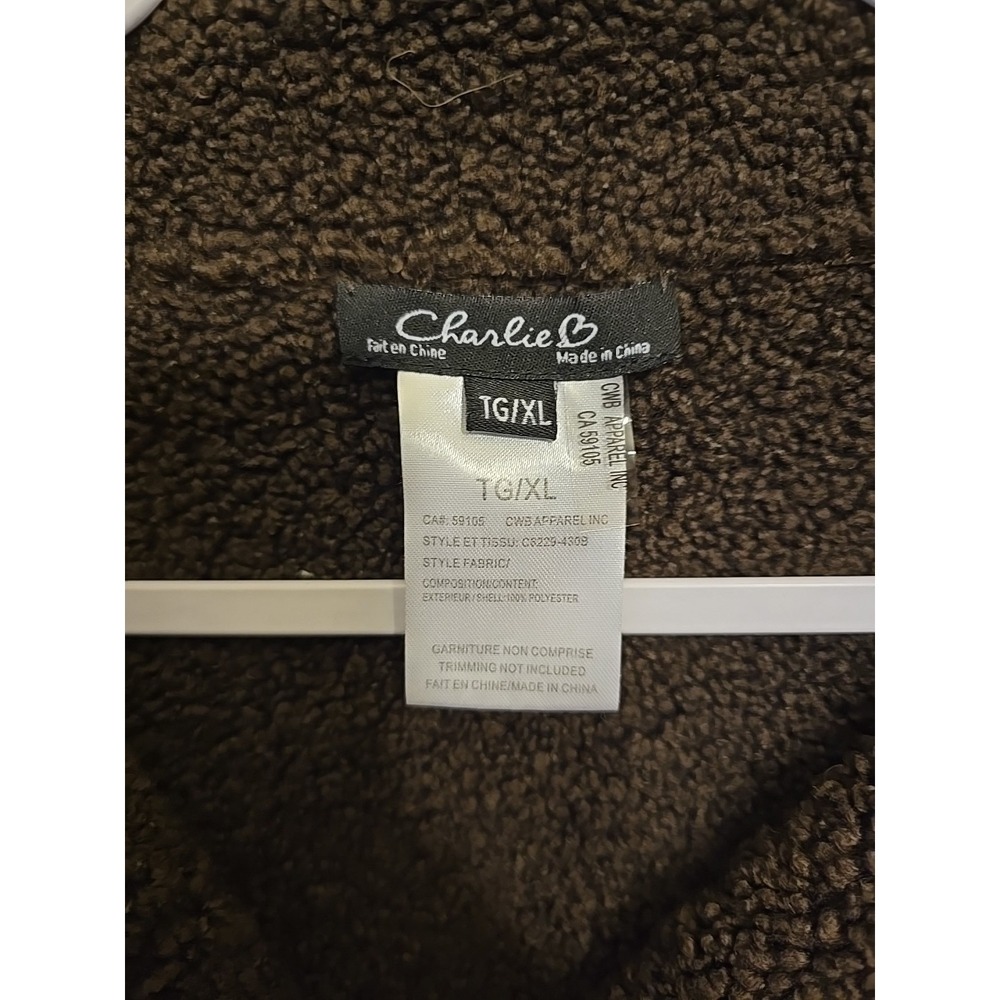 Coffe Faux suede Reversible Riding jacket -XLarge - Picture 2 of 8